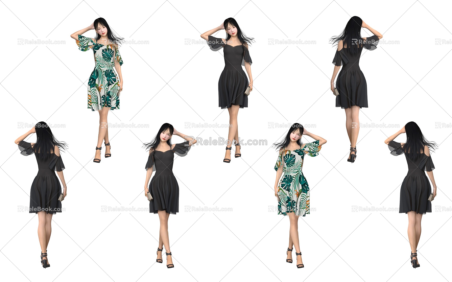 Temperament beauty figure sports style figure beauty woman long hair beauty woman girl model