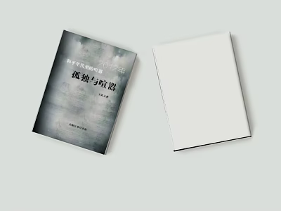 Two Books With Designed Cover And Blank Cover Featuring Chinese Title 3d model