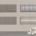 Bedside backrest soft bag 3d model