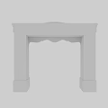 Elegant White Fireplace Featuring Classical Decorative Carvings In Home Interior Design