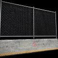 Fence Concrete Railing Fence Iron Fence Iron Railing Enclosure 3d model