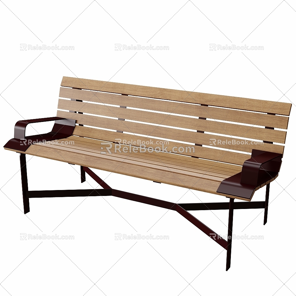 Bench bench No. S 19 3d model