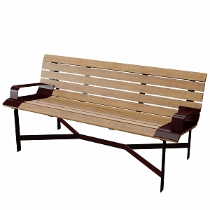 Bench bench No. S 19 3d model