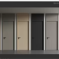 Modern Hinged Doors In Various Colors And Wood Finishes For Home Interior Design