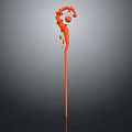 modern scepter ancient scepter walking stick ancient walking stick 3d model