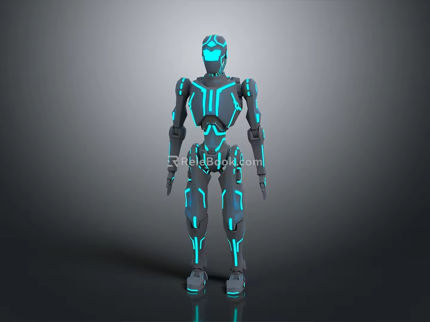 Robot Assistant Small Robot Butler Robot Butler Figure Game Figure 3d model