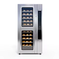 Modern Stainless Steel Kitchen Appliance With Double Layer Glass Doors And Freshly Baked Bread Inside