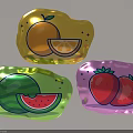 Colorful Inflatable Fruit Shaped Toys With Orange Watermelon And Strawberry Designs