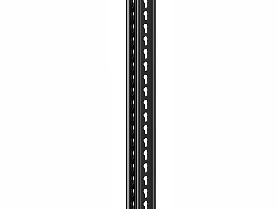 Black Iron Decorative Strip With Hole Design For Home Interior Decoration 3d model