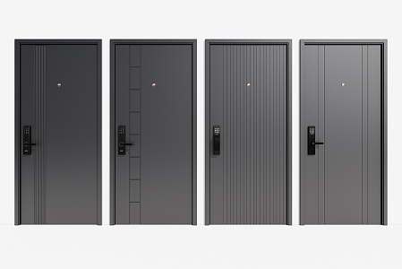 Modern security door 3d model