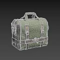 Green Canvas Utility Bag For Daily Use With Adjustable Straps Buckle Closures And Rope Detail