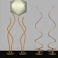 Modern floor lamp 3d model