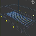 Wooden Floor Area With Flowing Water Small Lights And Glowing Object Warm Ambiance