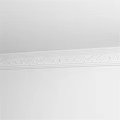 Elegant Sculptural Carving Design On White Wall With Intricate Floral Vine Patterns