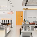Modern Forever Store Interior With Modern Displays Shelves And Beauty Products