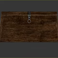 Vintage Wooden Trunk With Metal Locks Handles And Classic Storage Design