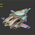 Modern fighter sci-fighter next-generation fighter sci-fighter 3d model