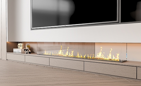 Modern Fireplace Electronic Fireplace Stove 3d model