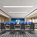Modern Command Center Meeting Room 3d model