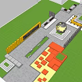 Modern Playground 3d model
