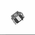 Bolted Industrial Mechanical Device With Metal Frame Black Panel And Rollers