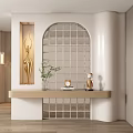 Entrance aisle partition 3d model