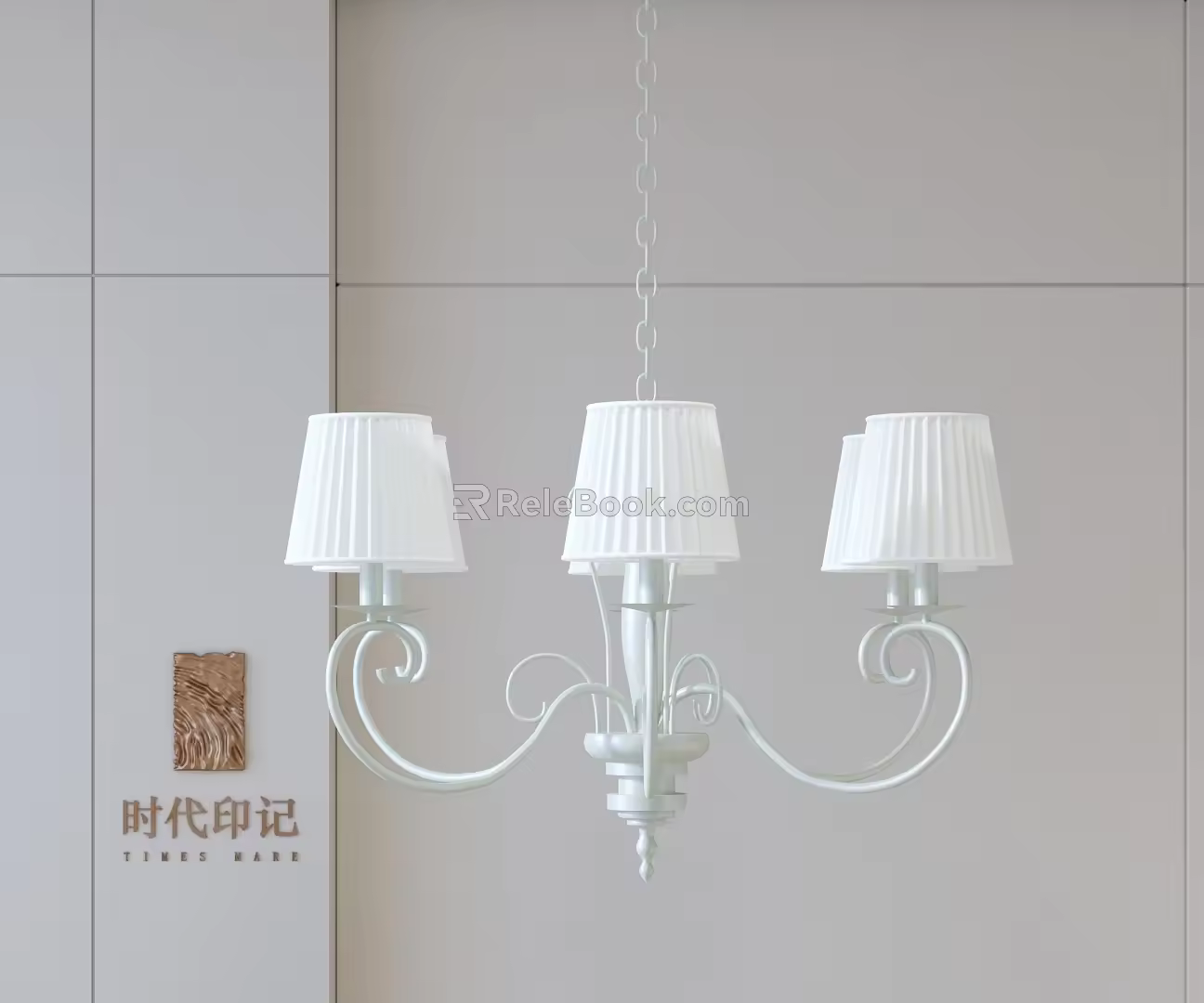 Modern chandelier 3d model
