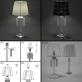 Table lamp 3d model