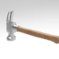 High-grade claw hammer household tools multi-function hammer 1287 3d model