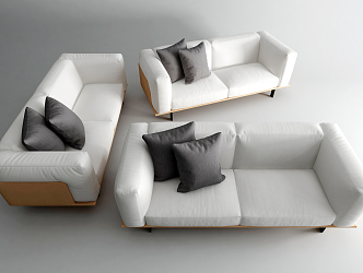 Modern double sofa 3d model