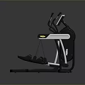 Modern Fitness Equipment With Tablet Display And Ergonomic Design For Workout
