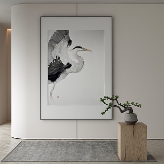 New Chinese Animal Painting Decorative Painting 3d model