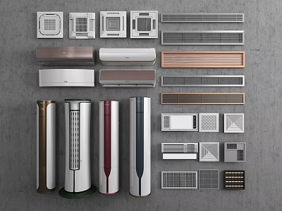 Modern Air Conditioning Vertical Air Conditioning Hanging Air Conditioning Air Conditioning Air Outlet Central Air Conditioning Yuba Air Heater 3d model