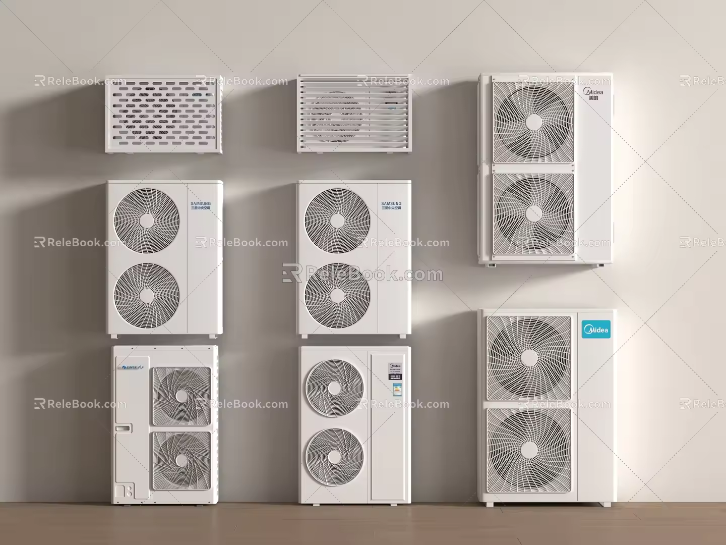 Air conditioner external unit 3d model