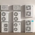 Air conditioner external unit 3d model