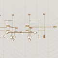 Modern Various Chandelier Styles With Gold Frame And Glass Shades For Home Decor