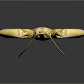 Shiny Golden Lobster Aquatic Animal With Large Claws And Smooth Exoskeleton Design