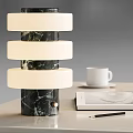 CB2 Modern Round Table Lamp Marble Table Lamp Acrylic Table Lamp Study Table Lamp Office Table Lamp 3d model
