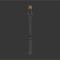 Tactical Pistol Weapon With Black Barrel And Wooden Grip Design