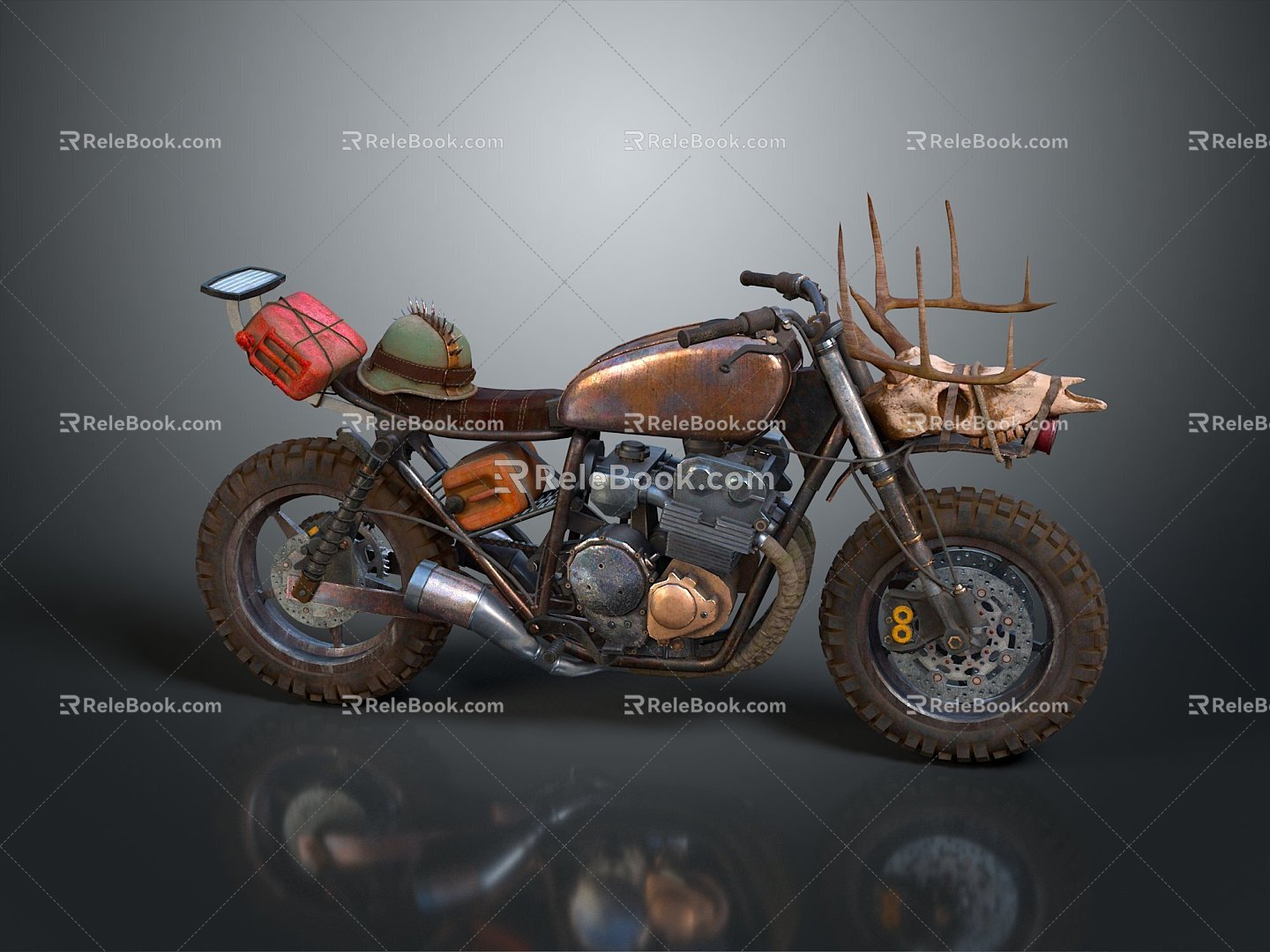 Motorcycle Two-wheeled Motorcycle Cross-country Motorcycle Road Race Motorcycle Motor Vehicle Transport 3d model