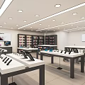 Modern Mobile Phone Store Apple Experience Store Digital Store Mobile Phone Accessories Store Display Cabinet Zhongdao Display Desk 3d model