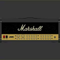 Marshall Amplifier Electronic Device With Front Panel Control Knobs And Classic Design