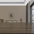 Hotel Guest Room Interior Design With Comfortable Bed Sofa Ceiling Fan Desk And Decorative Art