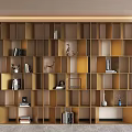 Modern and Simple Bookshelf Storage Rack Stainless Steel Bookshelf Light Luxury Bookshelf Shaped Bookshelf Bookcase Book Decoration Combination 3d model