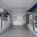 York Central Air Conditioners Showroom Featuring Display Units And Modern Interior