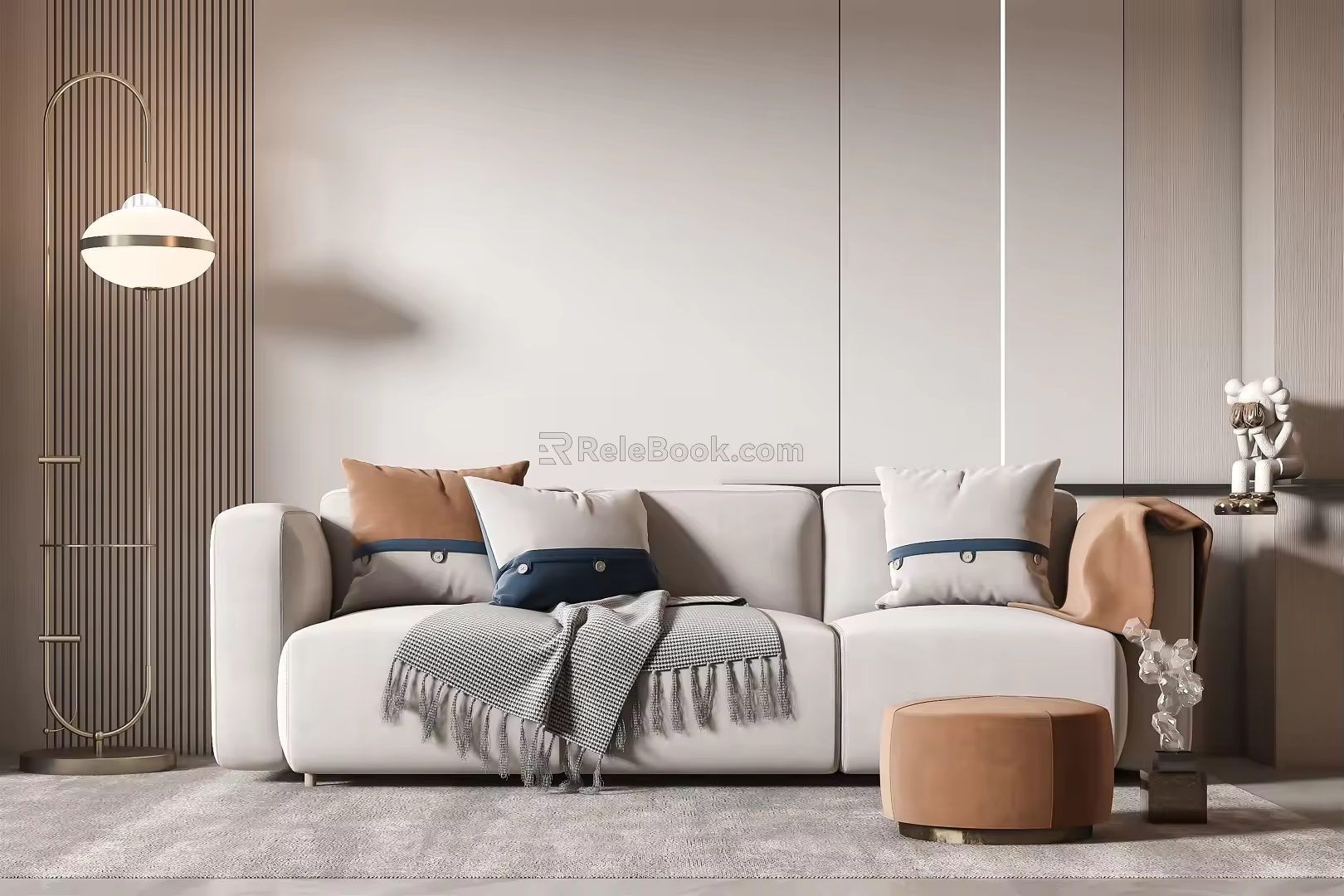 Modern Combination Sofa Combination 3d model