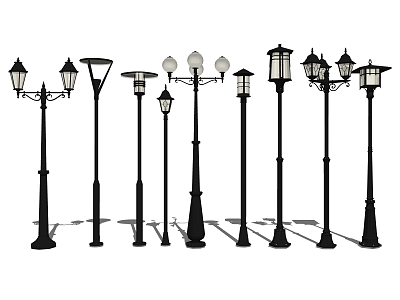 European street lamp street lamp landscape lamp 3d model