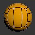 Yellow MIKASA Water Polo Game Ball For Sports And Recreational Use