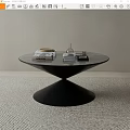 Round coffee table 3d model