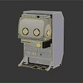 Industrial Equipment With Metal Control Panel Knobs Buttons And Stand Mechanical Design
